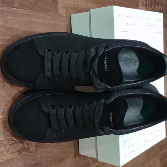 Alexander McQueen suede black mens shoes size 12 display picture 3
